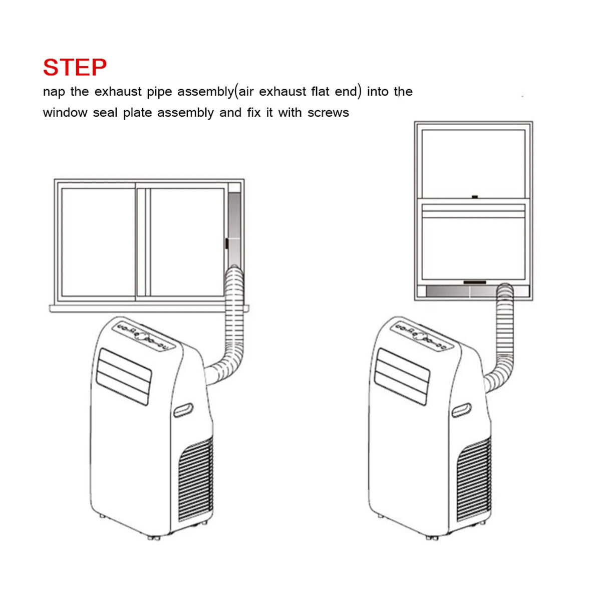 Air Conditioner Adjustable Window Sealing Plate Mobile Air Conditioner Adjustable Window Sealing Plate Splint Baffle HIP
