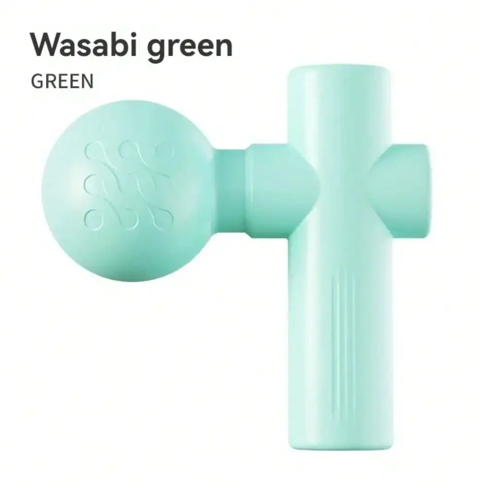 Mini Rechargeable Massage Gun – Portable Neck & Body Massager Massage Gun HIP green