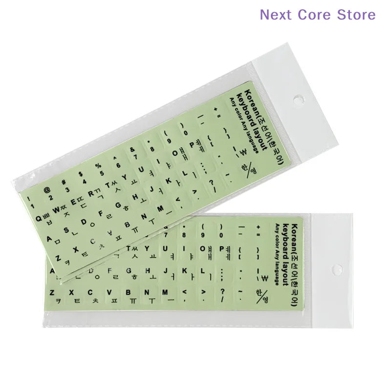Luminous Keyboard Stickers – English, Russian & Arabic Labels Keyboard Sticker HIP