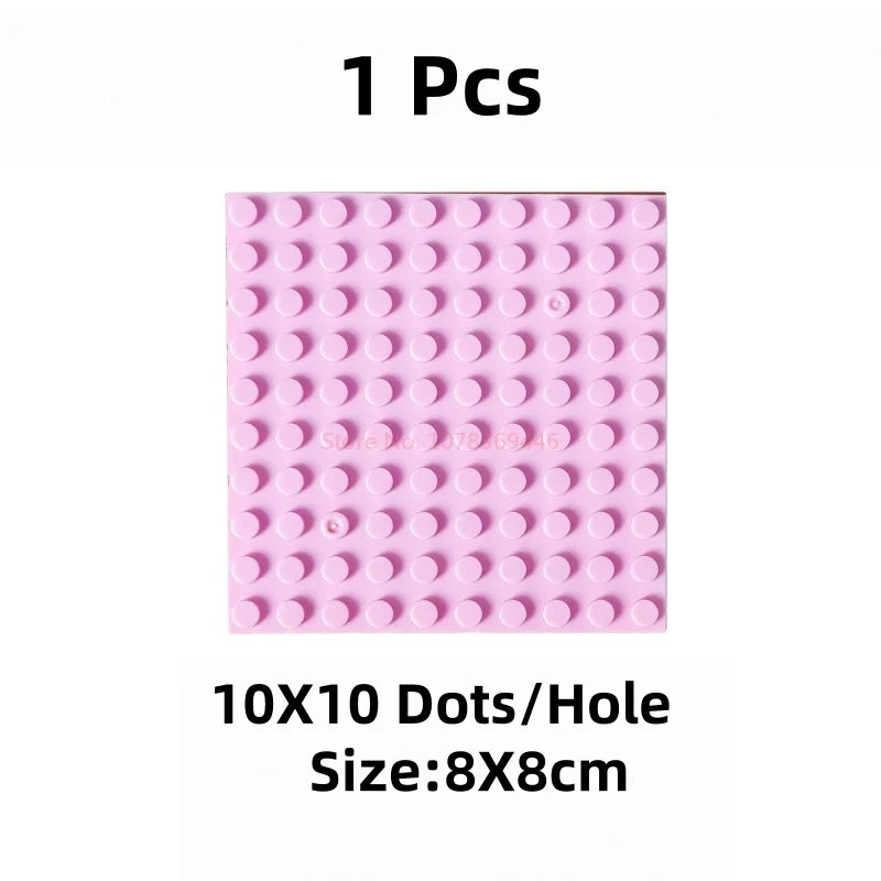 10x10 Dot DIY Building Block Base Plate 8x8cm – MOC Parts Building Block Base Plate HIP