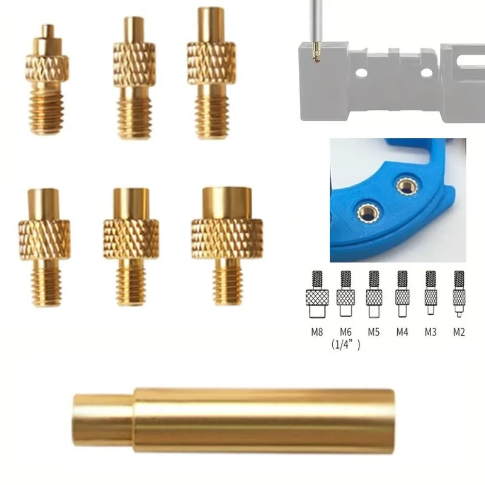 Brass Heat Set Insert Nuts & Tip – M2 M3 M4 M5 M6 M8 Heat Set Insert Tool HIP