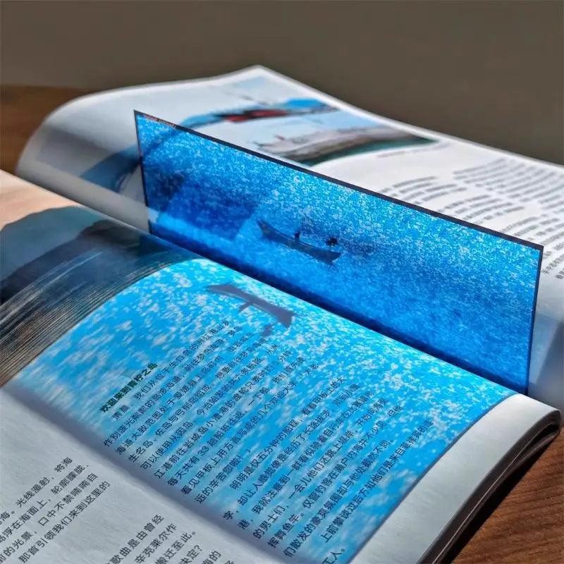 Acrylic Ocean Landscape Bookmark Clip – Vivid Sea Design Acrylic Bookmark Clip HIP A2