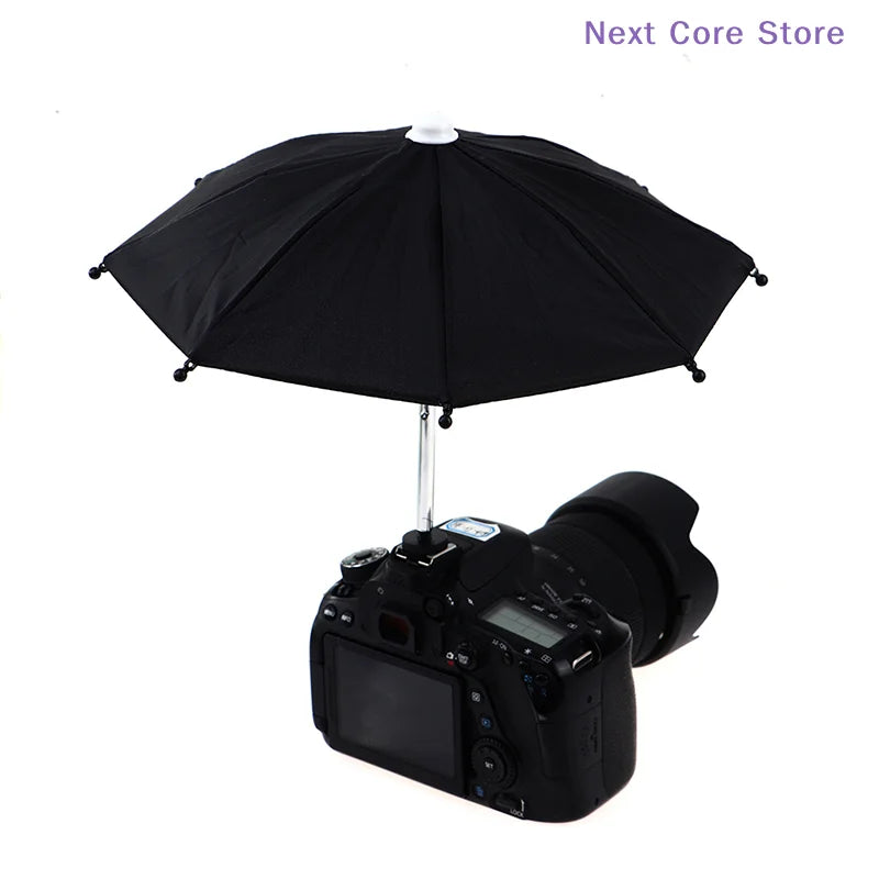 Black Camera Umbrella Sunshade & Rain Cover – Universal Fit Camera Umbrella HIP