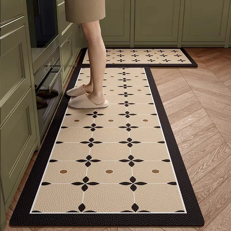 PVC Kitchen Rug – Waterproof, Non-Slip & Oil-Proof Floor Mat Kitchen Floor Mat HIP GU5888-P 1pc 40x180cm