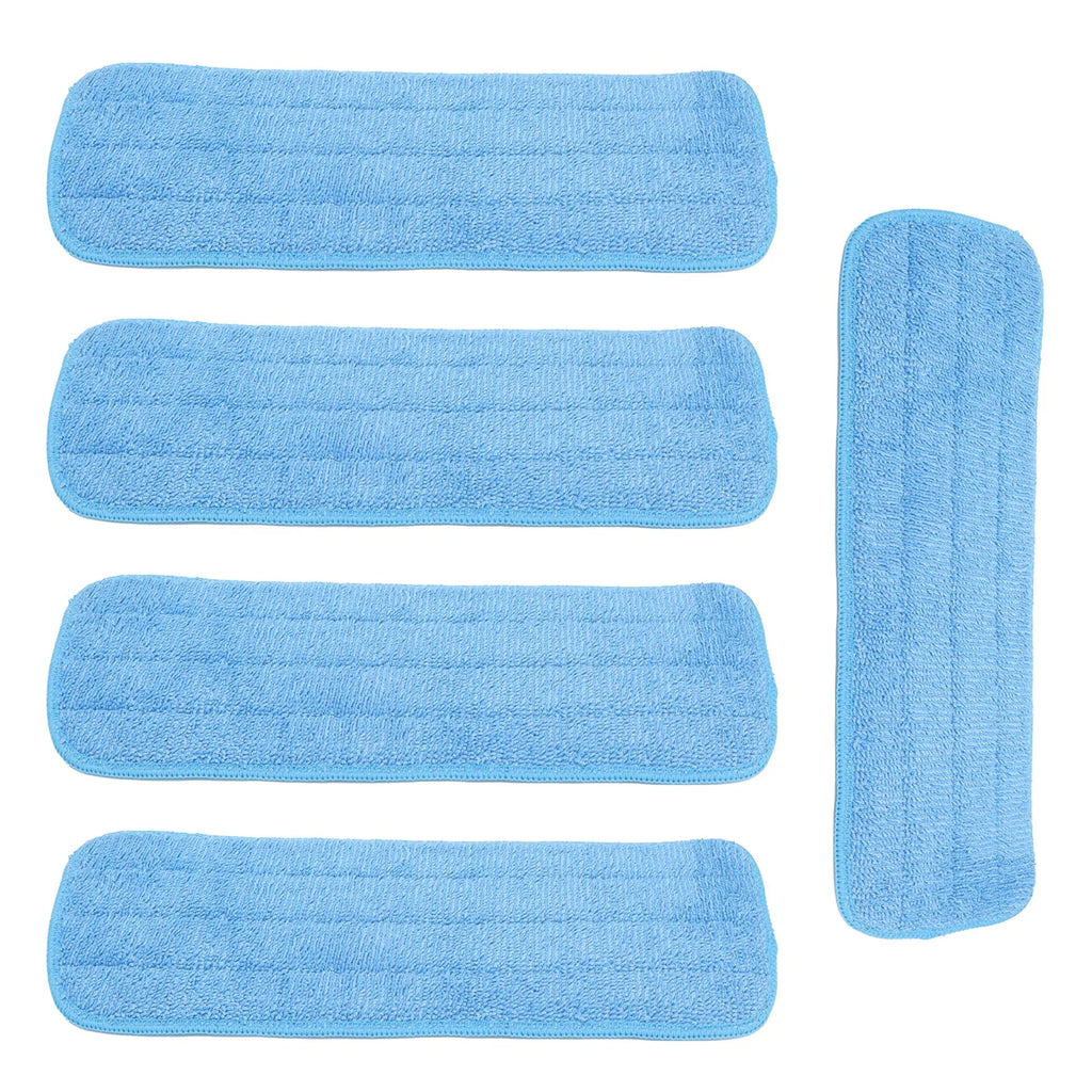 Microfiber Flat Mop Pad Mopping Cleaning Cloth Replacement for 14x41cm Hook and Loop Mop Mop Cloth Mopping Pad HIP Blue