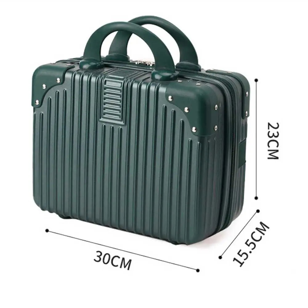 14" Mini Travel Makeup Suitcase with Password Lock | ABS Travel Makeup Case HIP