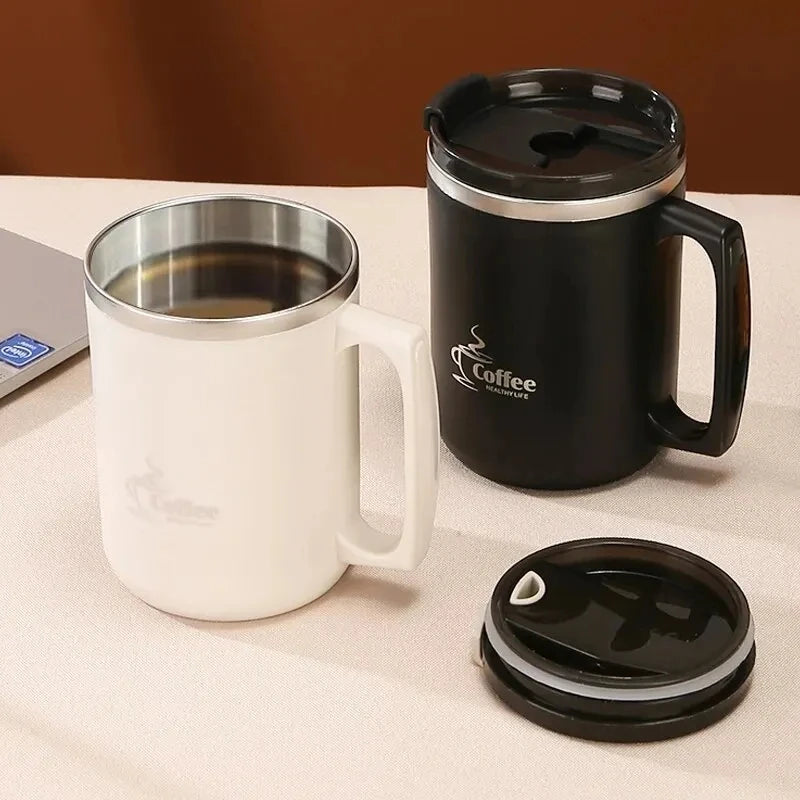 480ml Stainless Steel Double Wall Thermal Coffee Mug | BPA-Free Thermal Insulated Mug HIP