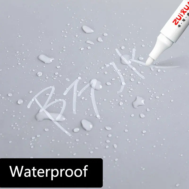 Permanent White Oily Marker Pens – 4 Sizes, Waterproof Art Marker Pen Set HIP