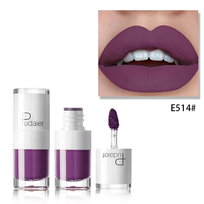 Red Lip Makeup Tattoo Long Lasting Lip Tint Matte Plumper Lip Gloss Liquid Matte Lipstick Waterproof Rouge HIP E514