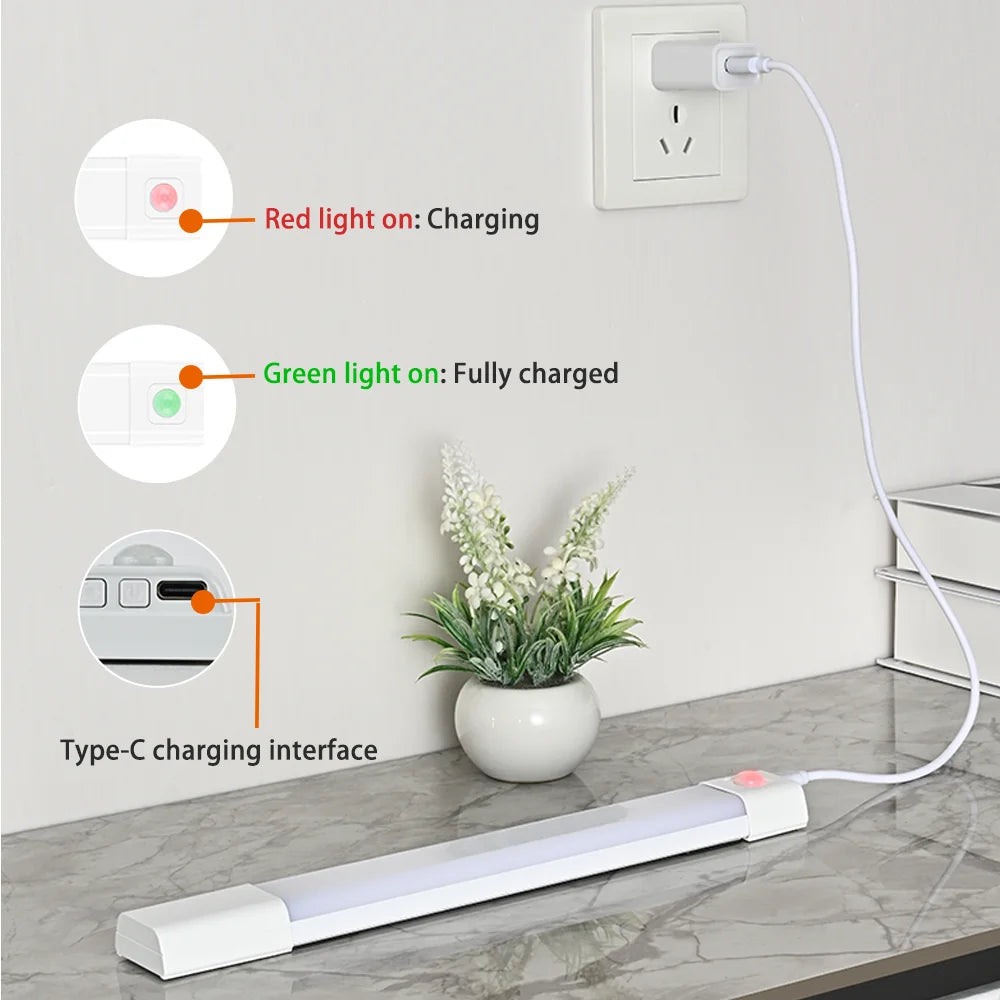 LED Motion Sensor Cabinet Light – USB Rechargeable Night Light Motion Sensor Light HIP