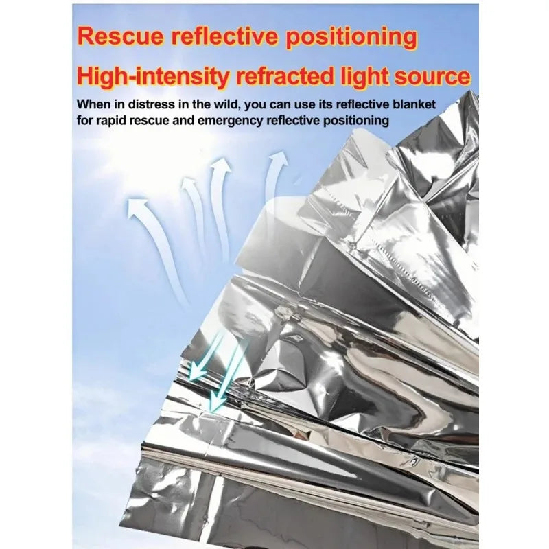 Emergency Thermal Mylar Survival Blanket – Waterproof & Windproof Survival Blanket HIP