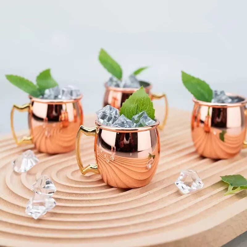 60ml Copper Plated Cocktail Jigger | Stainless Steel Bar Measure Cocktail Jigger HIP