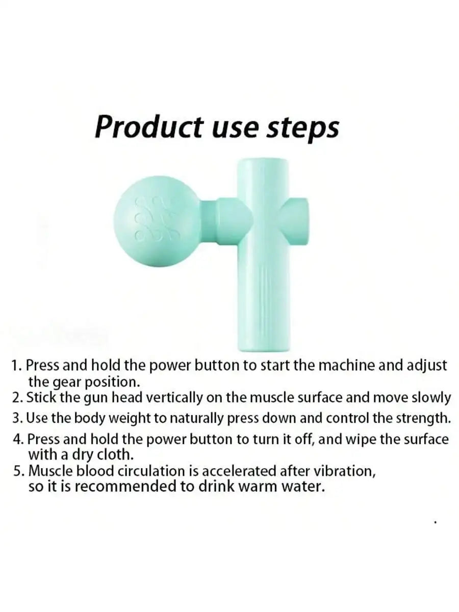 Mini Rechargeable Massage Gun – Portable Muscle Relaxation Mini Massage Gun HIP