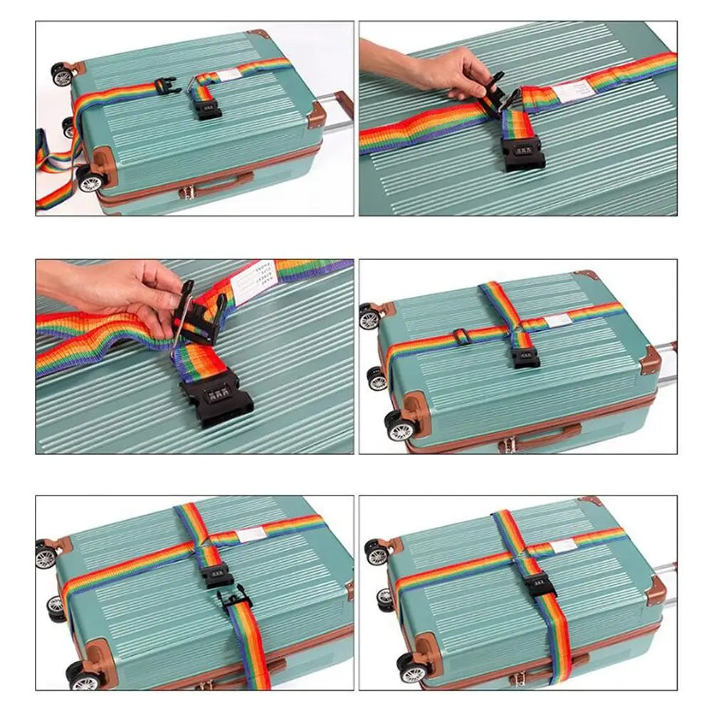 Adjustable Luggage Strap with Password Lock – Anti-Theft Luggage Security Strap HIP
