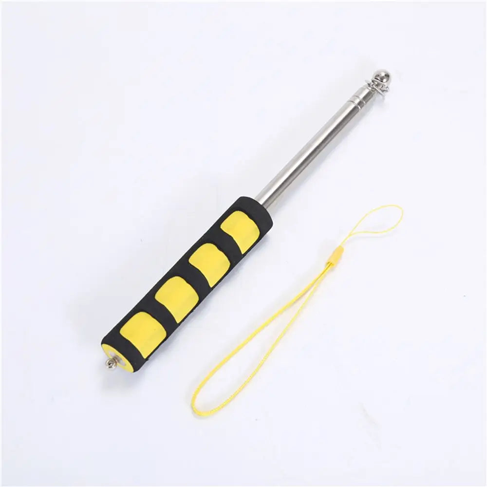 2M Telescopic Stainless Steel Flagpole – Tour Guide & Teaching Telescopic Flagpole HIP Yellow