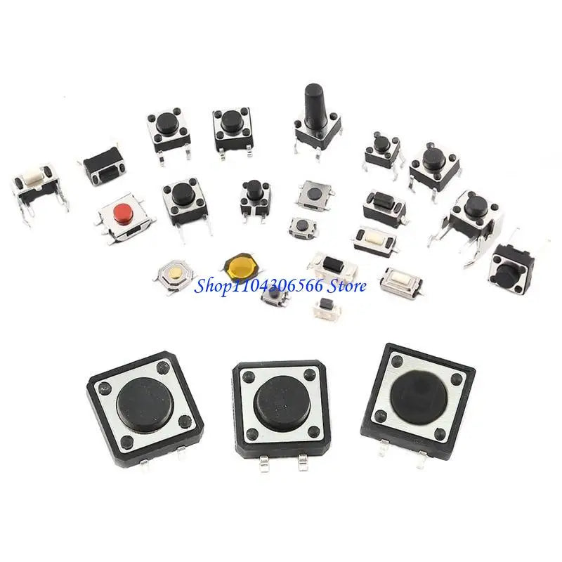125-Piece Micro Momentary Tact Push Button Switch Kit Switch Assortment Kit HIP
