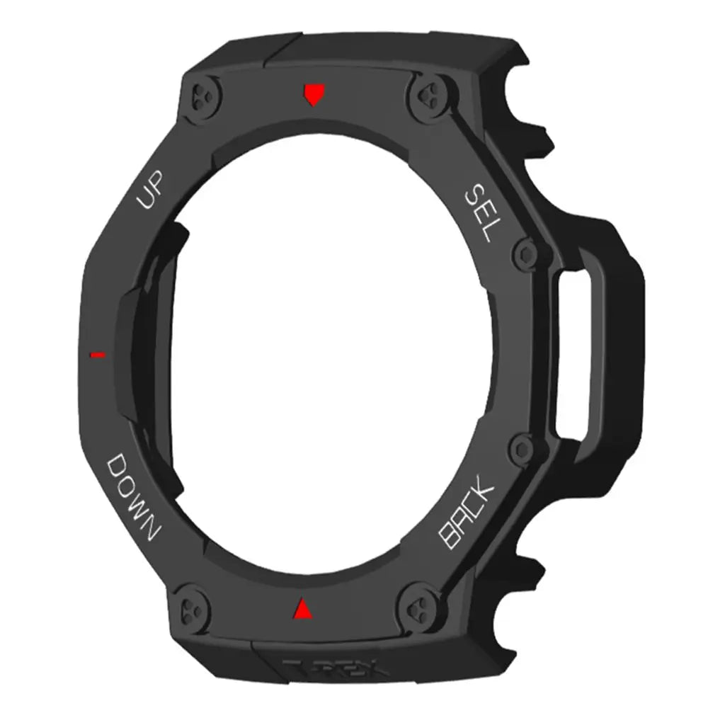 PC Bumper Case & Screen Protector for Amazfit T-Rex 3 Smartwatch Protective Case HIP