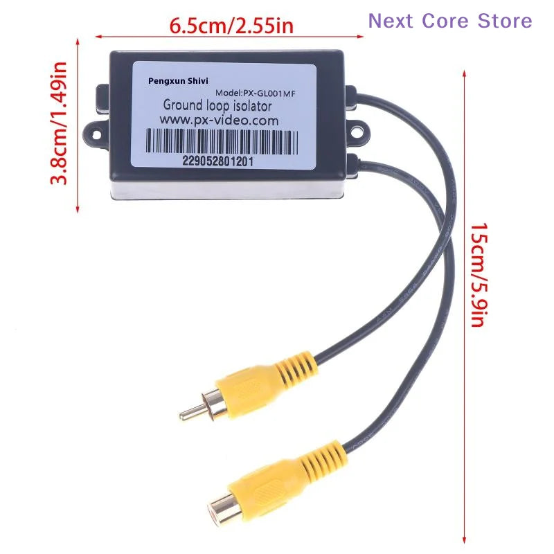 AV Video Isolator Filter – Removes Interference & Noise AV Signal Filter HIP
