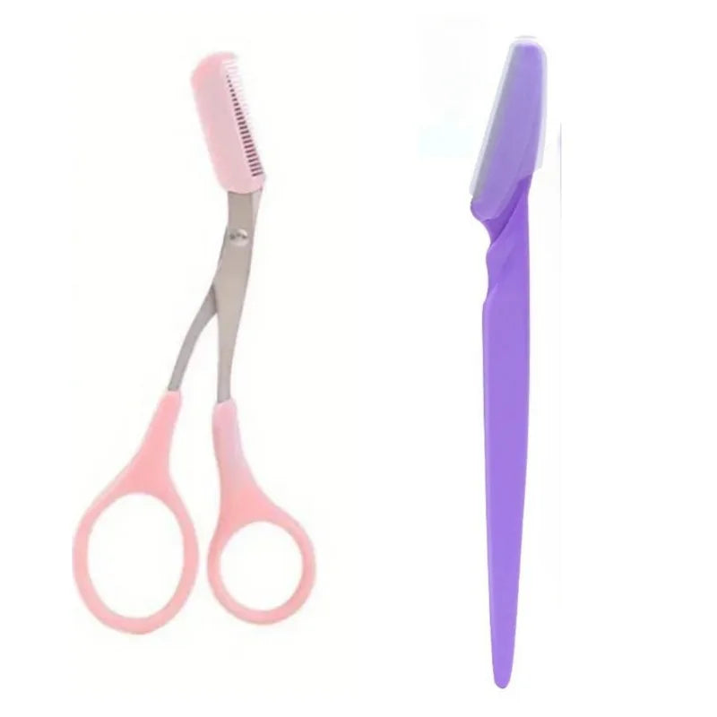 RUZOFO Travel Eyebrow Trimmer & Face Hair Razor Tool Eyebrow Trimmer Razor HIP C613-1PBC514-1Purple