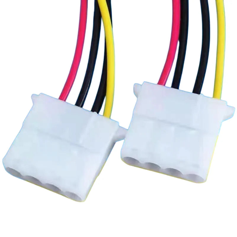 IDE 4-Pin Molex Power Extension Cable | PC Hard Drive Adapter Power Cable Adapter HIP