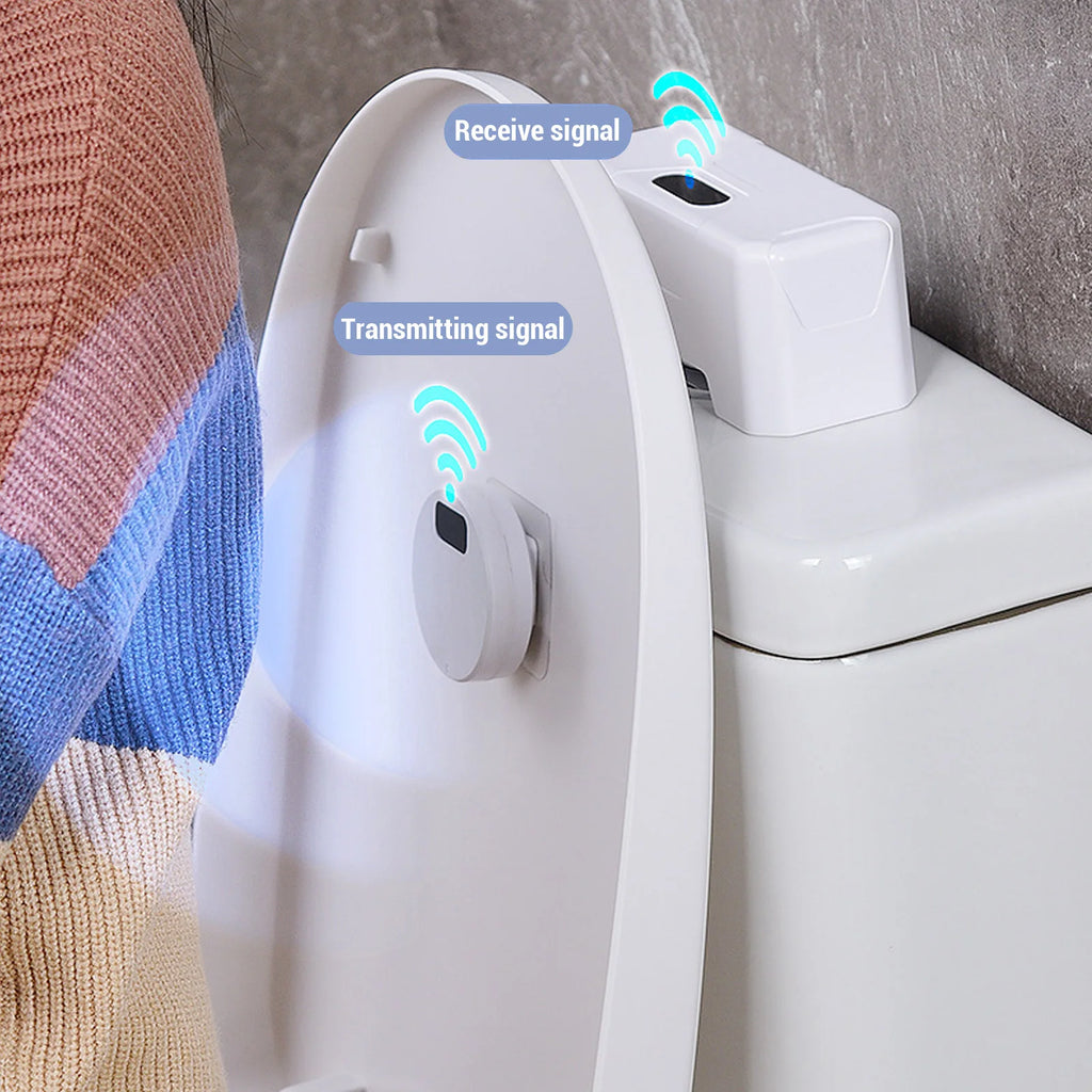 Automatic Toilet Flusher Touchless Toilet Flush Kit USB Rechargeable Versatile 20cm Sensing Distance IPX6 Water Proof for Home HIP Default Title