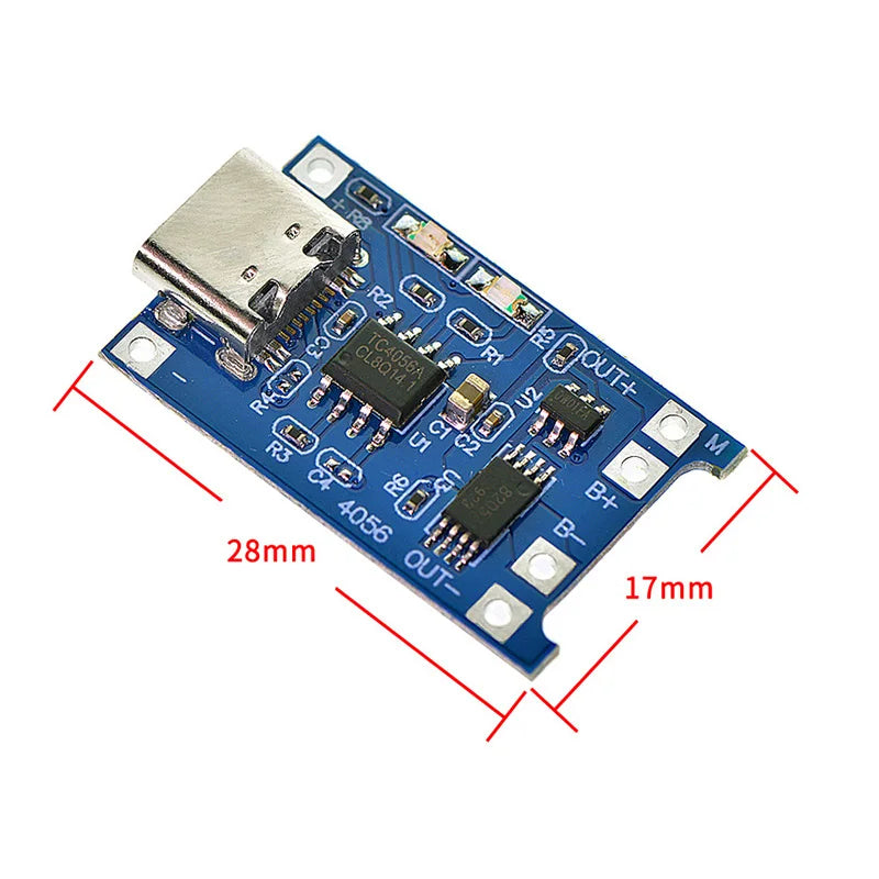 TP4056 18650 Lithium Battery Charger Module – USB Type-C Battery Charger Module HIP