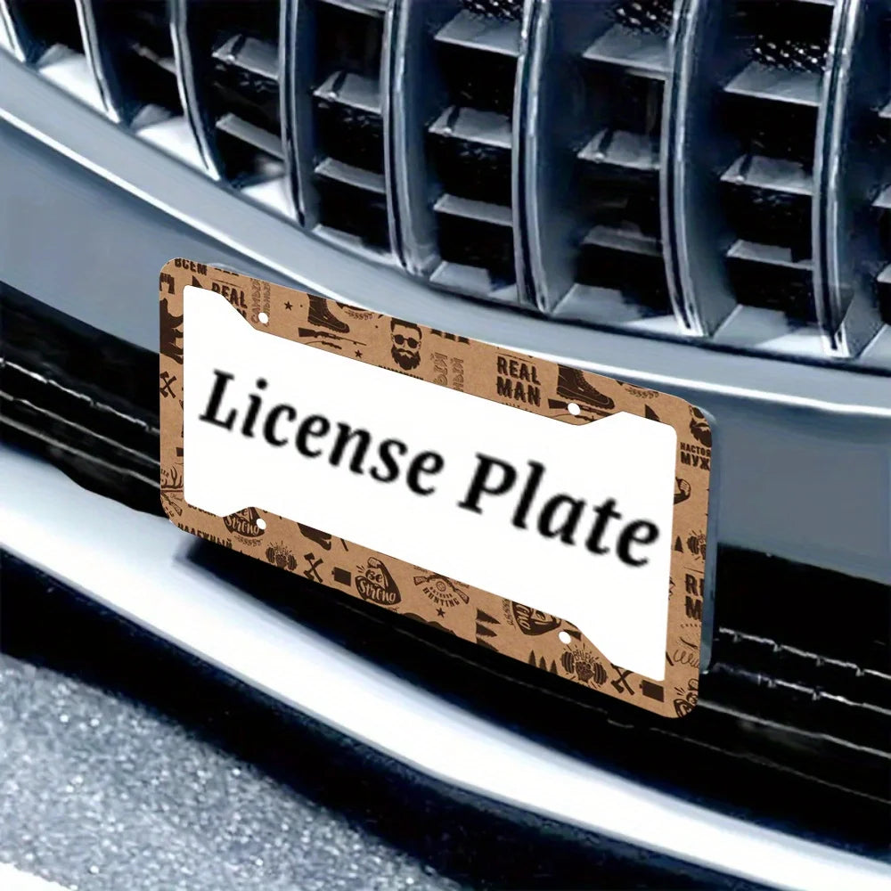 Vintage Aluminum License Plate Frames Set of 2 – US & Canada License Plate Frames HIP