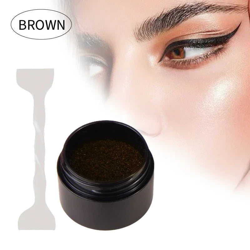 Waterproof Lower Eyelash Stamp Set New Easy To Use Quick Dry Eye Liner Portable 0.01mm Tip Lower Lash Stamp With Ink 2 In 1 HIP Brown Set