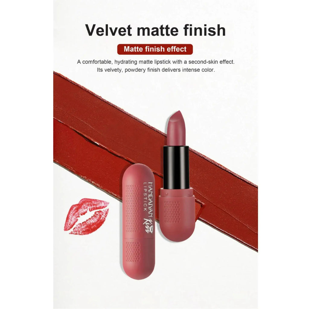 Handaiyan 6-Color Velvet Matte Lipstick Set – Gift Box Matte Lipstick Set HIP