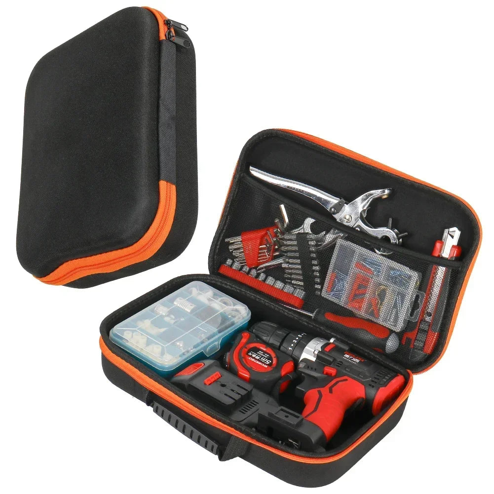 Electric Drill Carry Case Travel Case Portable Electrician Hardware Tool Box Carrying Case for Pliers Wrench Electric Grinder HIP