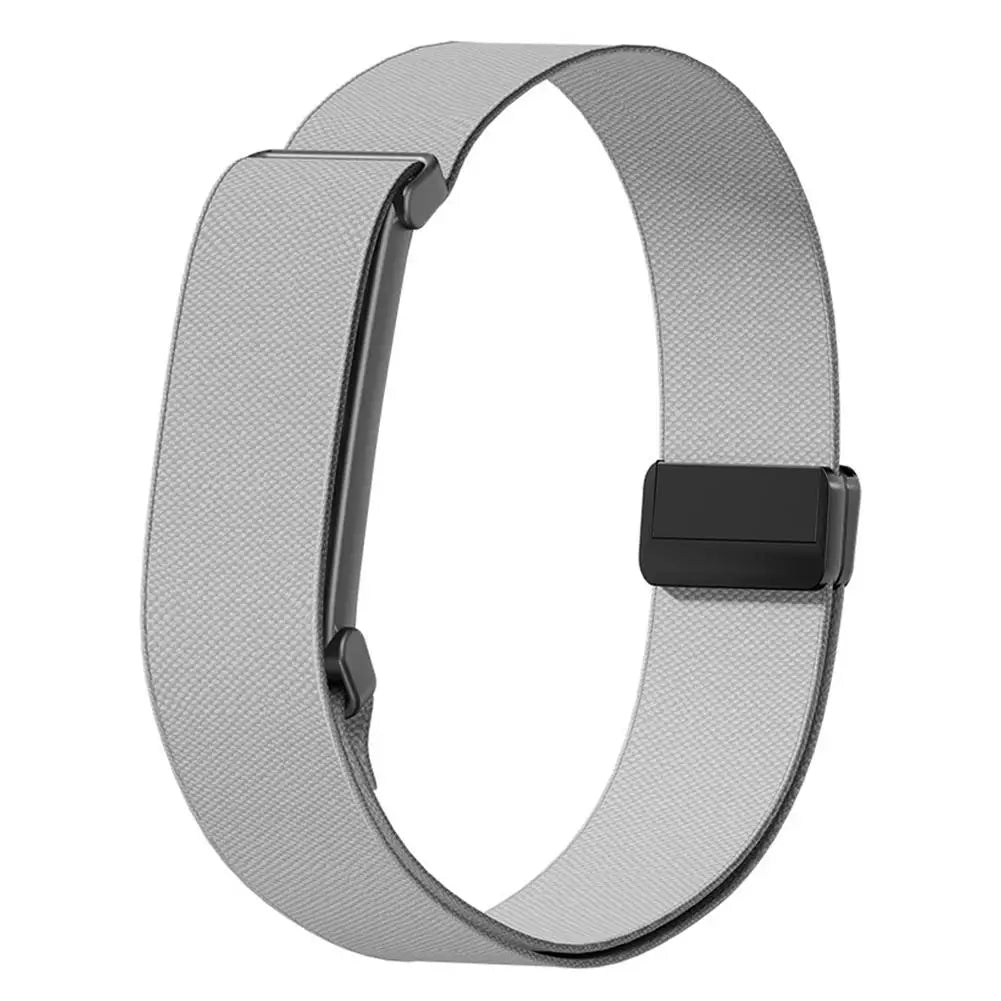 Nylon Weave Bicep Strap for Google Fitbit Air Bands Fitness Tracker Replacement Band Wristband for Google Fitbit Air Straps HIP light gray