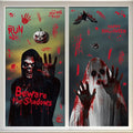 Blood Stains Handprint Mirror Static Stickers Halloween Window Glass Decor For Ghost Festival Party Supplies HIP D Set 20x30cm