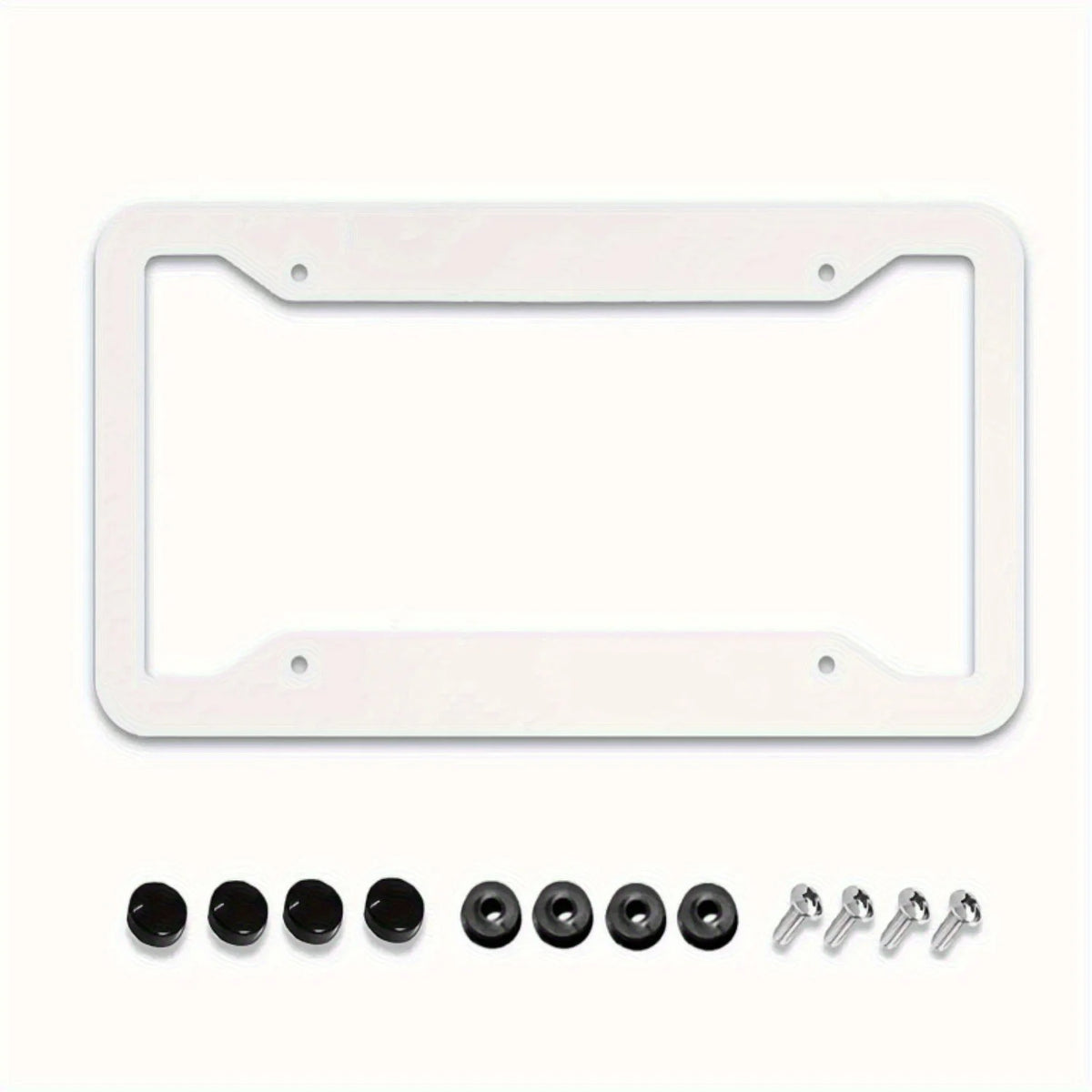 Christmas Poinsettia License Plate Frames – Pack of 2 Metal License Plate Frame HIP
