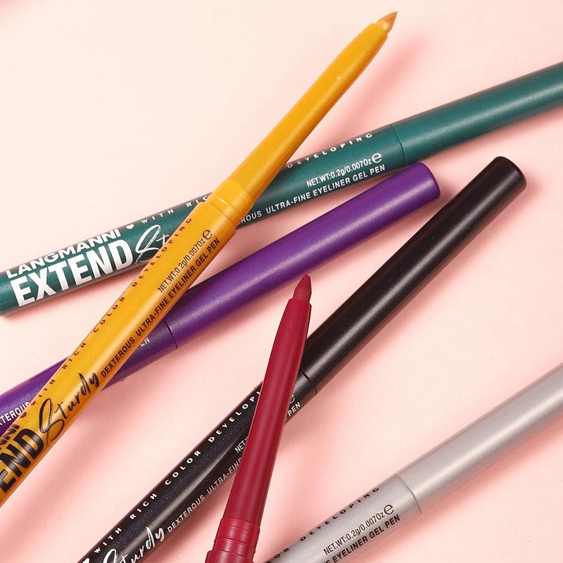 Waterproof Eyeliner Gel Pencil Matte Glitter Lying Silkworm Eye Shadow Pen Brown No Smudge Quick Drying Rotatable Eyeliner Stick HIP
