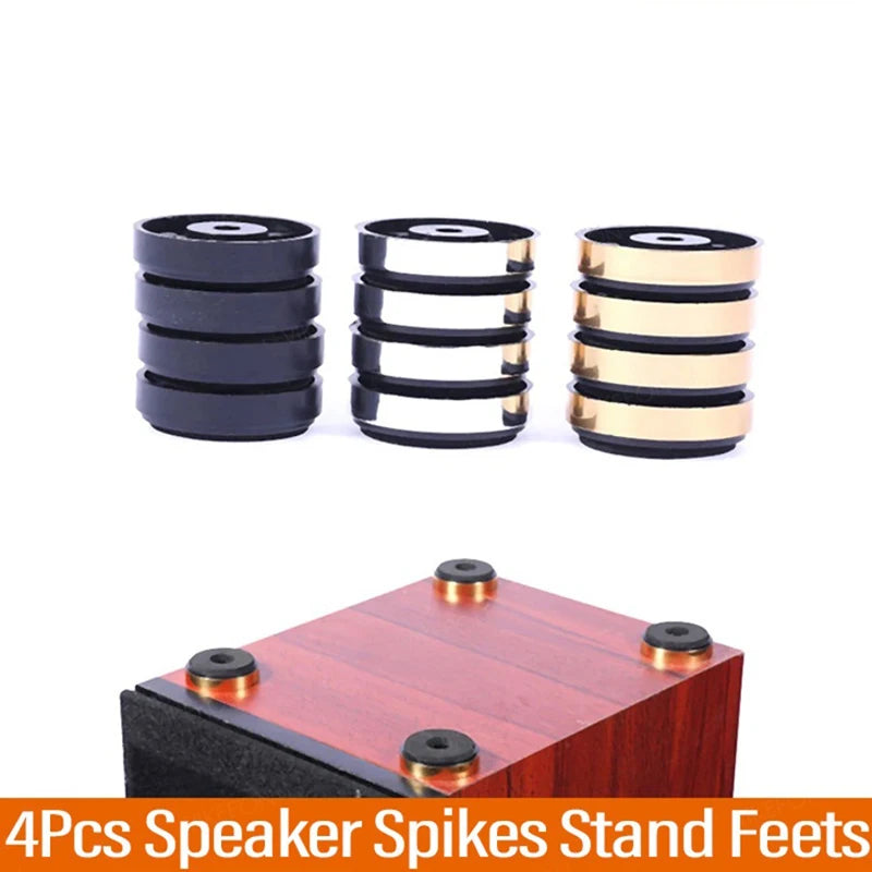 4-Pack HIFI Speaker Isolation Feet Pads – Shock Damping Stand Speaker Isolation Feet HIP