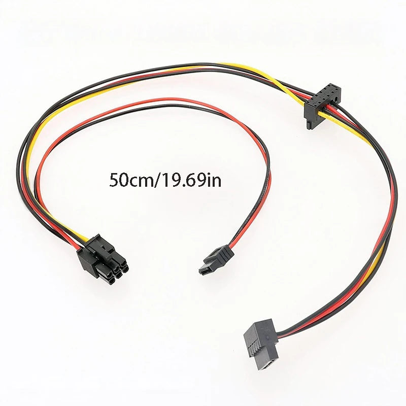 HP 6-Pin to Dual SATA Power Cable – ProDesk HDD/SSD/DVD SATA Power Adapter Cable HIP