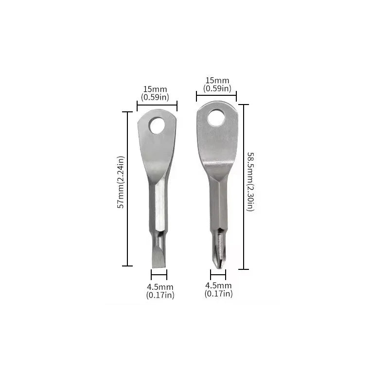 2-Pack Mini Keychain Screwdriver Set – EDC Pocket Tool Mini Keychain Screwdriver HIP