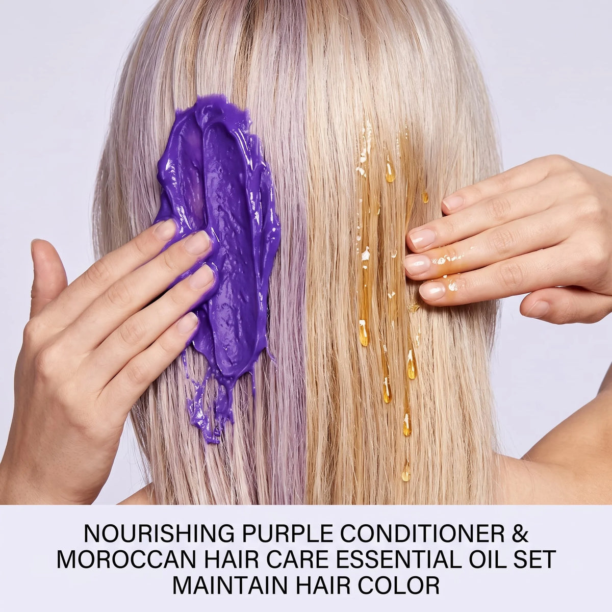 Purple Shampoo & Moroccan Oil Serum Hair Care Set | HIP Hair Care Set HIP