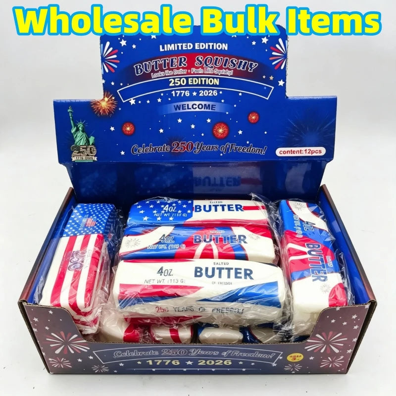 12-Pack Slow Rebound Butter Stick Squeeze Sensory Toys Squeeze Sensory Toy HIP 1 Box 12 Pcs