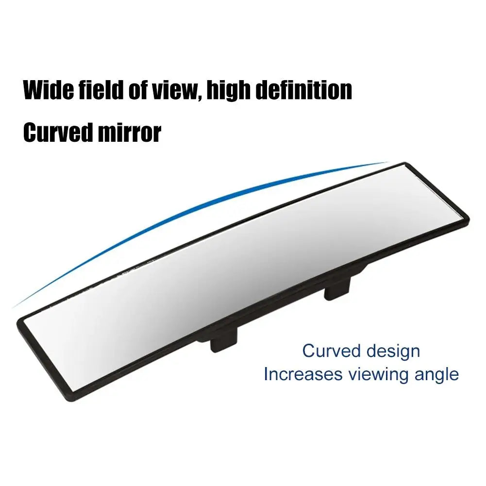Wide Angle Convex Rearview Mirror 285MM Wide Convex Interior Clip On Rear View Clear Mirror Anti Glare Large Vision Panoramic HIP