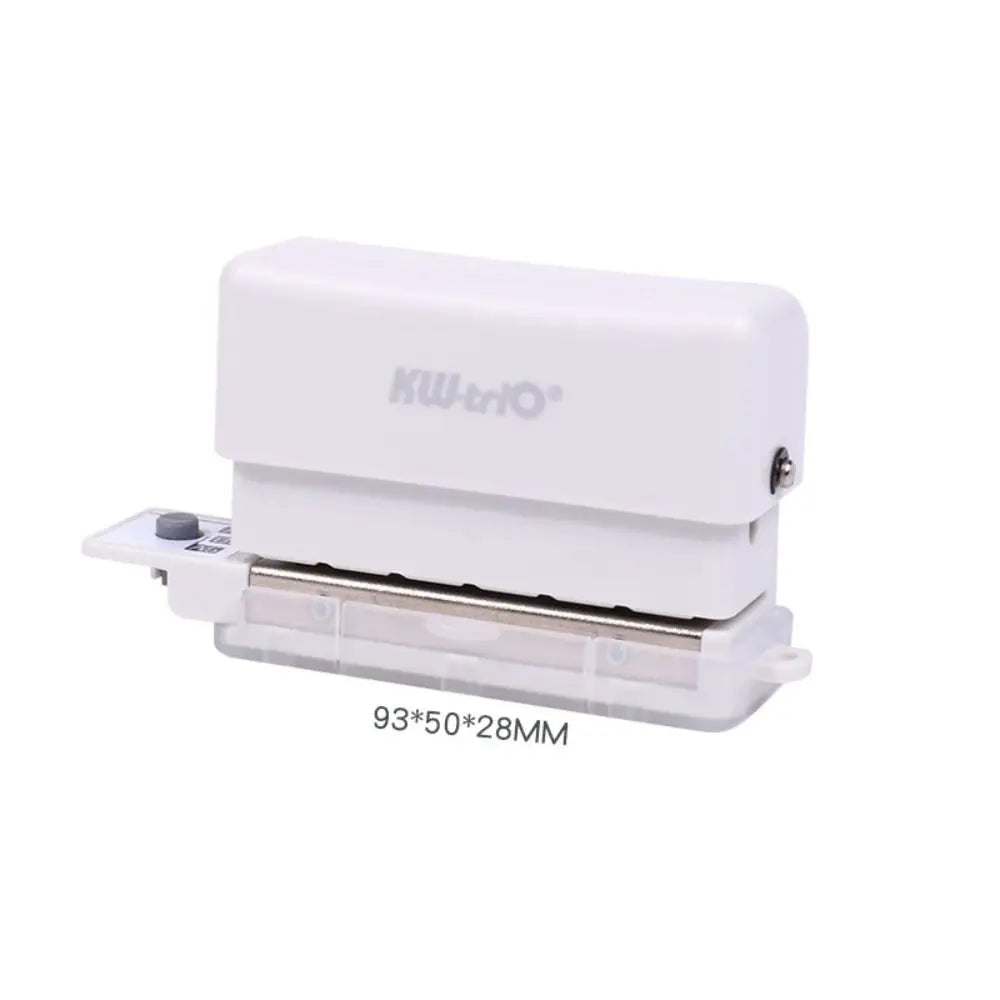 B5 6-Hole Punch for Loose Leaf Planner & Binder – DIY Paper Hole Punch HIP White