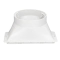 Portable AC Hose Coupler White Connection Function 20cm Fixed Aperture Rectangular Interface AC Hose Coupler for Office HIP WHITE