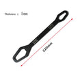 Double-Head Self-Tightening Adjustable Spanner Wrench 8–22mm Adjustable Spanner Wrench HIP 5mm black