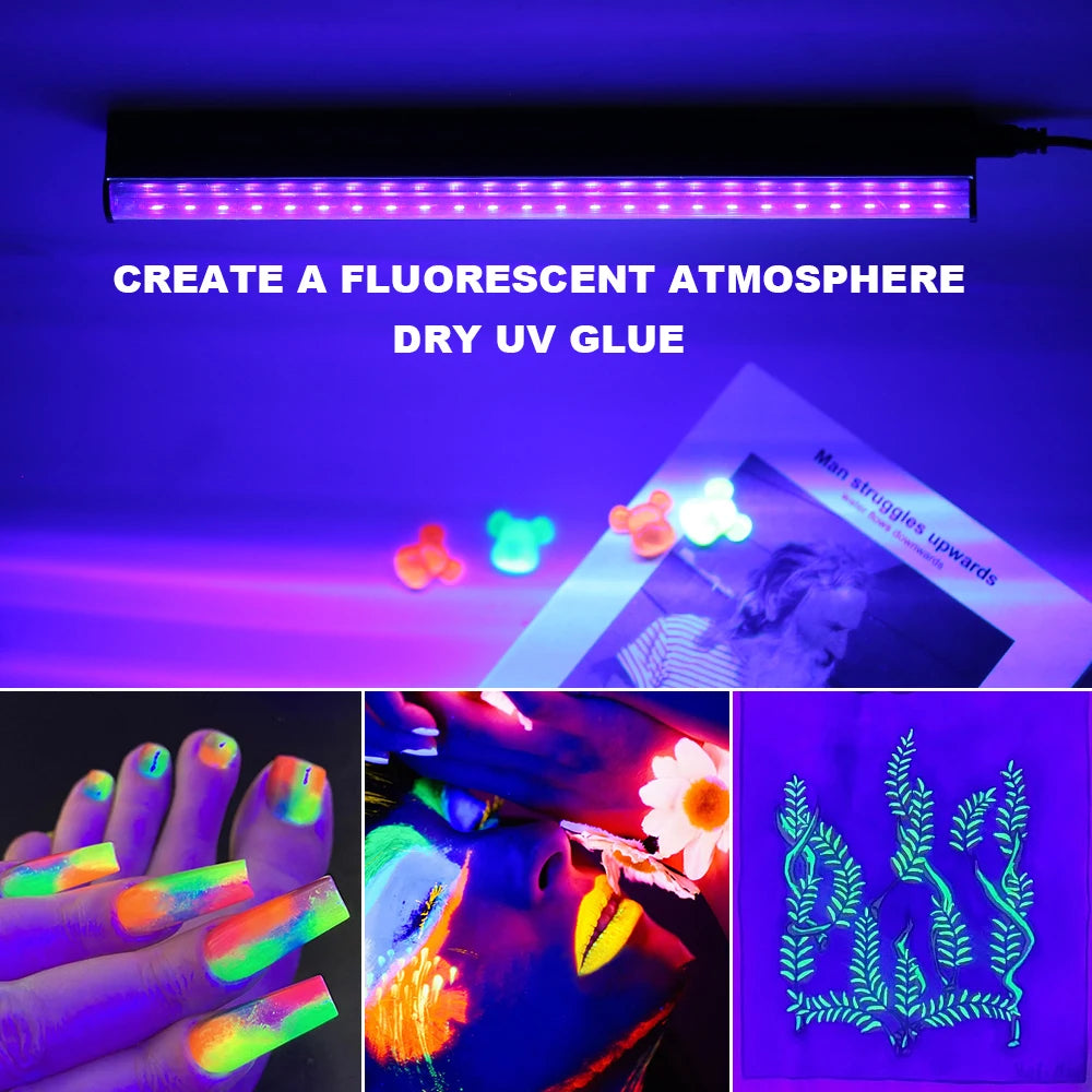 UV Black Light T5 Tube 6W 395nm USB Strip Lamp – Party Glow UV Black Light Tube HIP