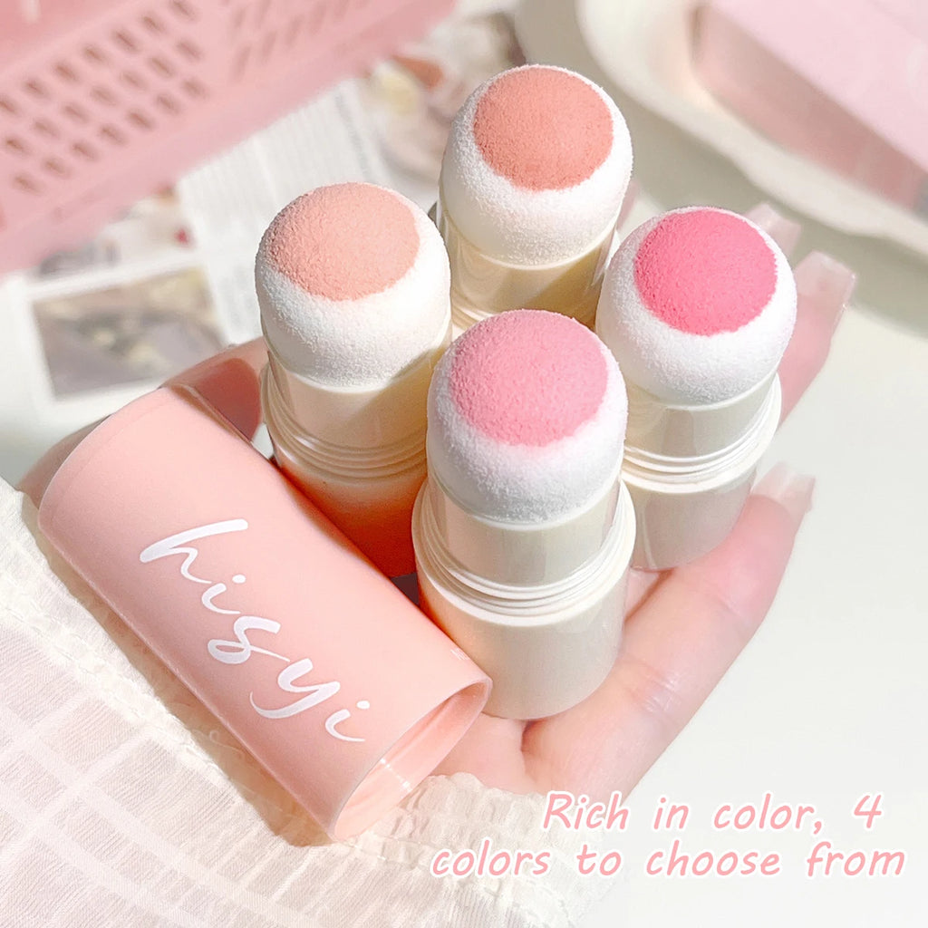 Cloud Soft Matte Blush Stick for a vibrant, brightening, natural bare makeup look, enhancing flawless skin tone HIP
