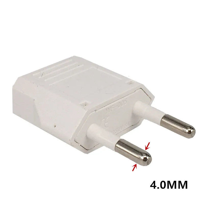 US to EU Plug Adapter – Travel Power Converter, Flame Retardant Travel Plug Adapter HIP
