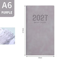2027 A6 Daily Weekly Planner Notebook – Pocket Size Journal Planner Notebook HIP Purple