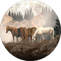 Wild Horses Mountain Scene Spare Tire Cover – Polyester Spare Tire Cover HIP Acquiesce 14 in