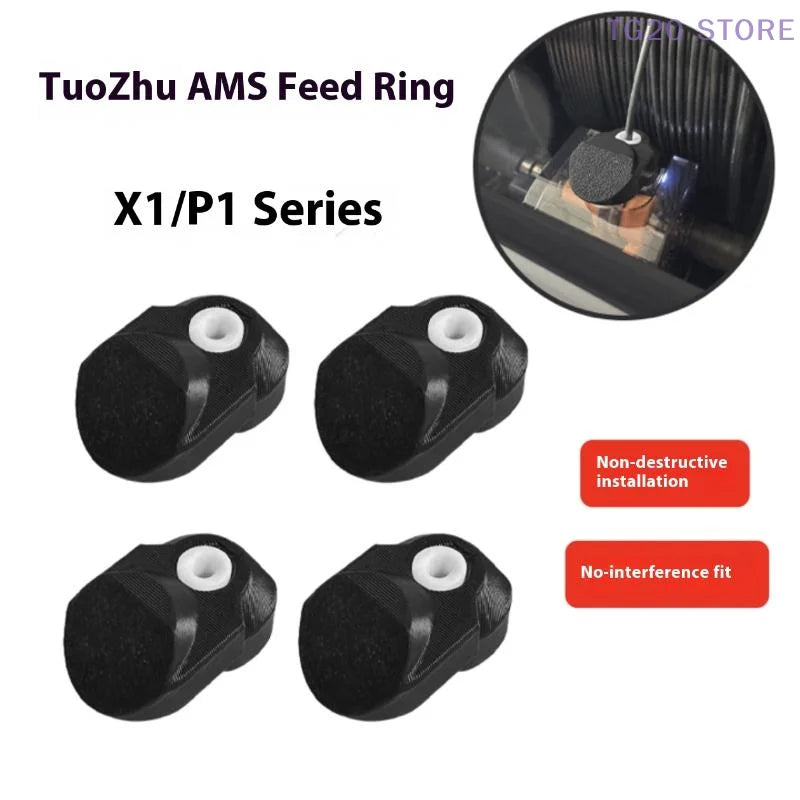 Panda AMS Guard Inlet Ring Protector – 4-Pack for Bambu Lab 3D Printer Accessory HIP