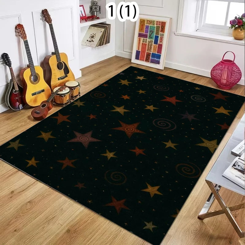 Starry Night Area Rug – Non-Slip Washable Floor Mat | Modern Area Rug HIP